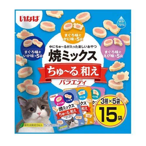 焼ミックス ちゅ〜る和え バラエティ 猫用 ( 10g×15袋入 ) : 爽快