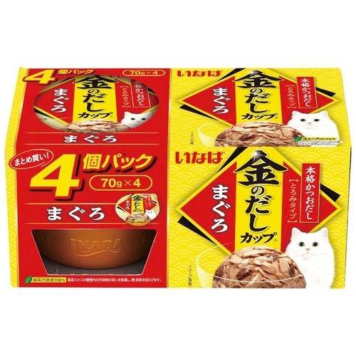 いなば 金のだしカップ4個パックまぐろ ( 70g×4個入 )/ 金のだし いなば 金のだしカップ4個パックまぐろ ( 70g×4個入 )/ 金のだし