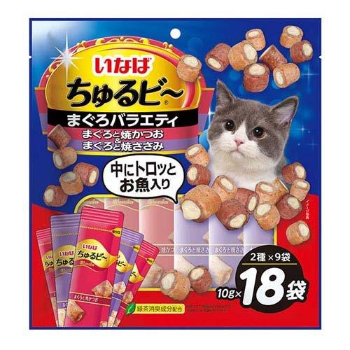 訳あり)ちゅるビ〜 まぐろバラエティ 猫用 ( 10g×18袋入 ) : 爽快