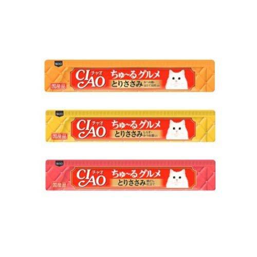 チャオ ちゅ〜るグルメ とりささみバラエティ ( 14g*60本入 )/ ちゅ