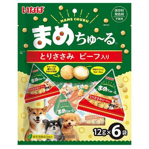 【ナオミ】まめちゅ〜るとりささみビーフ入り12g×6袋)×24袋=144袋 まめちゅ〜る とりささみ ビーフ入り ( 12g×6袋 ) : 爽快ドラッグ