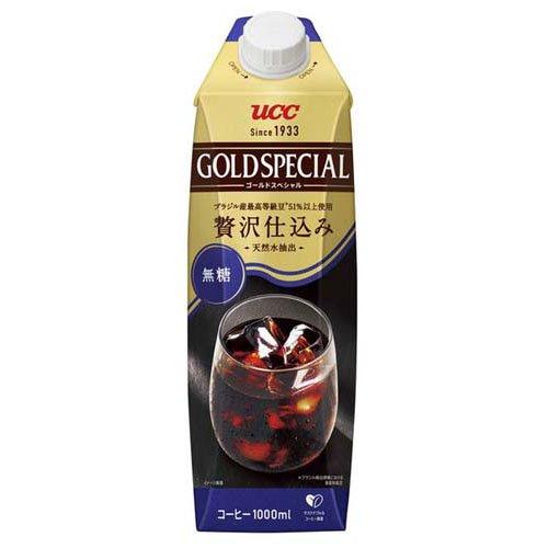 UCC ゴールドスペシャル アイスコーヒー 無糖 ( 1000ml*12本入 )/ 紙
