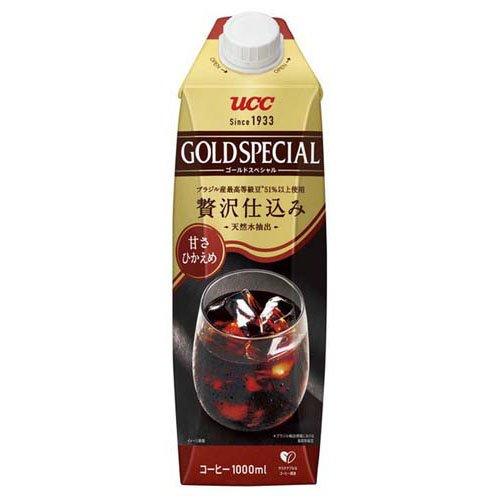 UCC ゴールドスペシャル アイスコーヒー 甘さひかえめ ( 1000ml*12本入