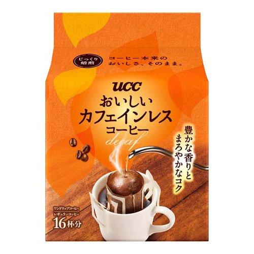 UCC おいしいカフェインレスコーヒー ワンドリップコーヒー ( 7g×16袋