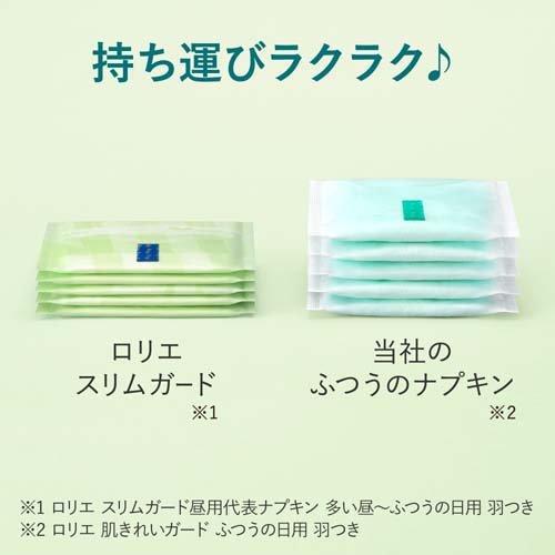 Kao（花王） ロリエスリムガード 多い昼〜ふつうの日用羽なし ( 32個入