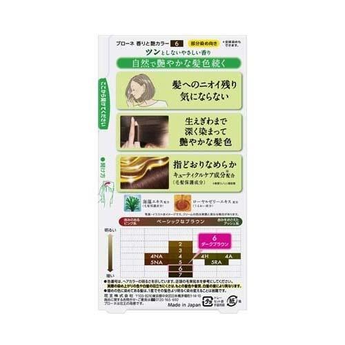 Kao（花王） ブローネ 香りと艶カラー クリーム 6 ダークブラウン ( 1