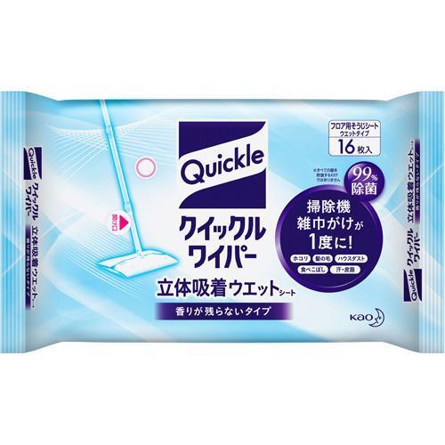 クイックルワイパー 立体吸着 ウエットシート 16枚入 クイックルワイパー 4901301327826 爽快ドラッグ 通販 Yahoo ショッピング