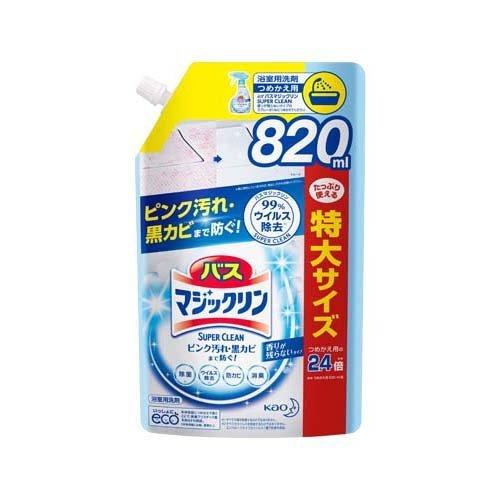 バスマジックリン お風呂用 スーパークリーン香りが残らない 詰め替え スパウトパウチ 0ml バスマジックリン 爽快ドラッグ 通販 Yahoo ショッピング