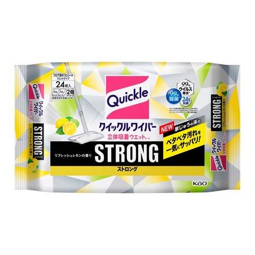 クイックルワイパー 立体吸着ウエットシート ストロング リフレッシュ 