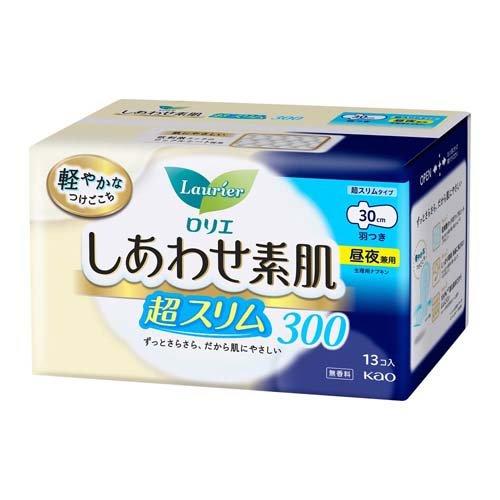 ロリエ しあわせ素肌 通気超スリム 昼夜兼用30cm 羽つき ( 13個入 