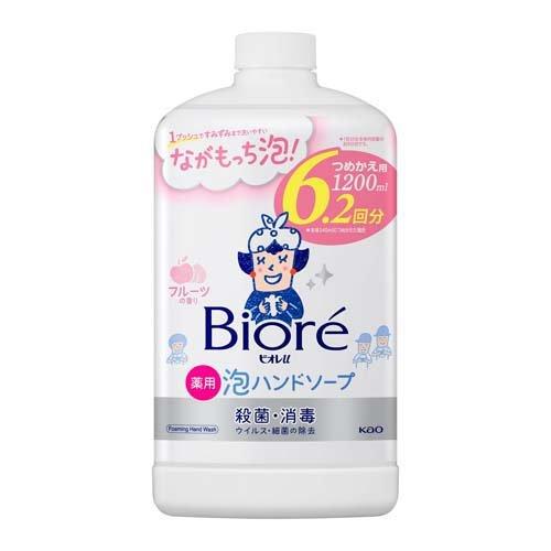 ビオレu 泡ハンドソープ フルーツの香り つめかえ用 ( 1200ml