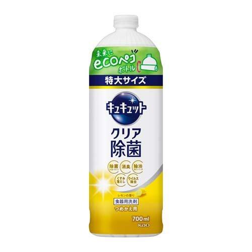 キュキュット 食器用洗剤 クリア除菌 レモンの香り つめかえ用 大