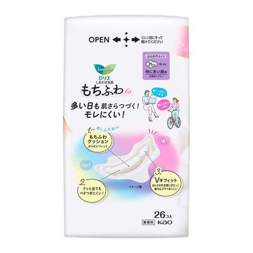 ロリエしあわせ素肌 もちふわfit 特に多い昼用25cm羽つき ボリューム