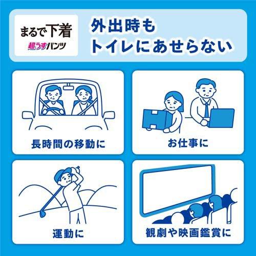 リリーフ まるで下着 超うす パンツタイプ 2回分 M-L ( 38枚入