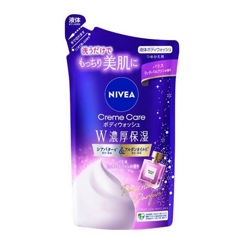 ★まとめ買い★　ニベア　クリームケアボディウォッシュ　パリスリッチパルファンの香り　詰替用　340ｍｌ　×18個【イージ... ニベア クリームケアボディウォッシュ パリスリッチパルファンの香り