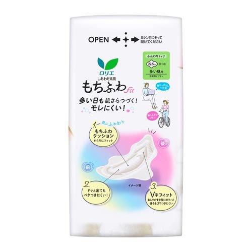 ロリエ しあわせ素肌 もちふわfit 多い昼用22.5cm 羽つき ボリューム