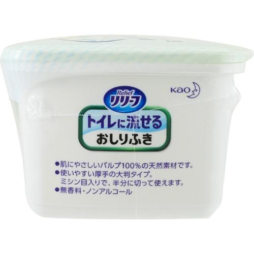リリーフ リリーフ トイレに流せるおしりふき 本体 ( 24枚 )/ : 爽快