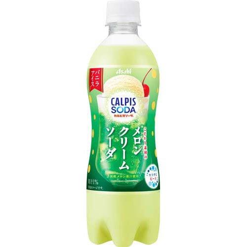 カルピスソーダ こだわり素材のメロンクリームソーダ ( 500ml×24本入