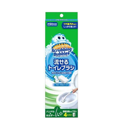 SC Johnson スクラビングバブル 流せるトイレブラシ フローラルソープ