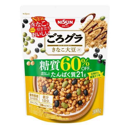 ごろグラ 糖質60％オフ きなこ大豆 ( 300g )/ ごろっとグラノーラ