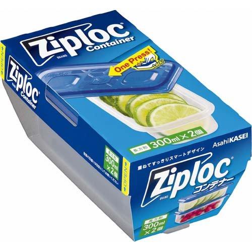 ジップロック コンテナー 長方形 300mL ( 2個入 )/ Ziploc ジップロック コンテナー 長方形 300mL ( 2個入 )/ Ziploc