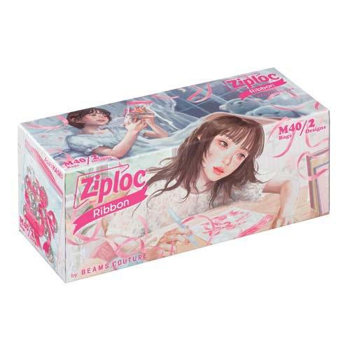 ジップロック デザインバッグリボン M ( 40枚入 )/ Ziploc(ジップ
