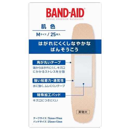 バンドエイド 肌色 Mサイズ ( 25枚入 )/ バンドエイド(BAND-AID