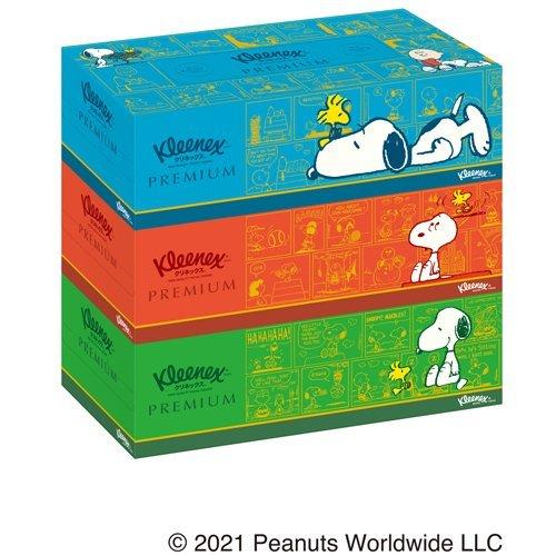 気質アップ クリネックス ティッシュペーパー プレミアム スヌーピー 3枚 160組 3箱 Cisama Sc Gov Br