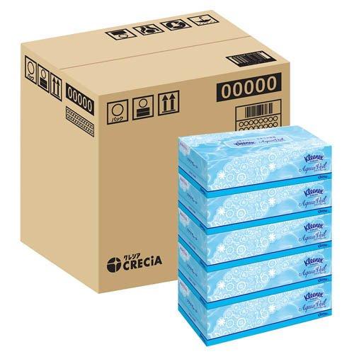 クリネックス ティッシュ アクアヴェール ( 5箱パック×4個(1箱180組