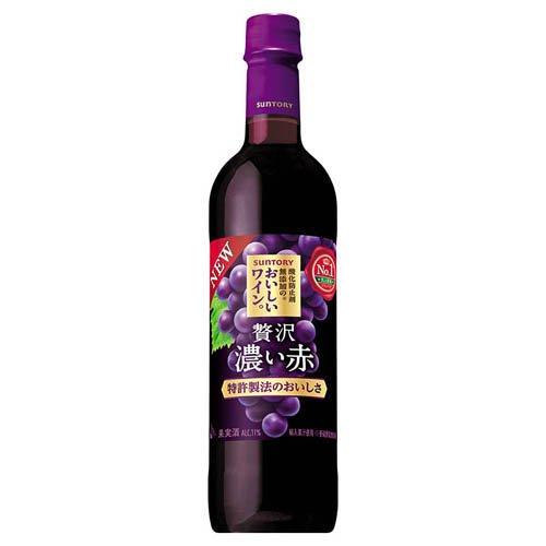 サントリー 酸化防止剤無添加のおいしいワイン。濃い赤 ペット ( 720ml