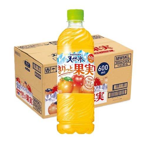 サントリー天然水 きりっと果実 オレンジ＆マンゴー ( 600ml×24本入
