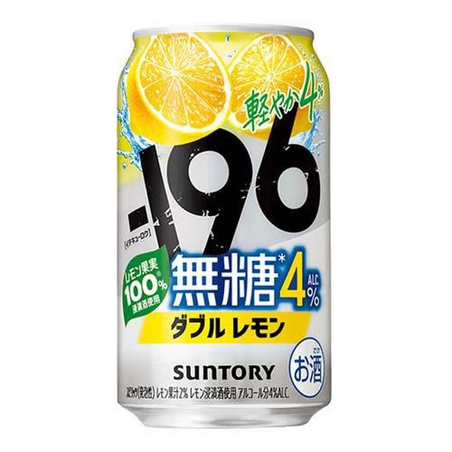 196 イチキューロク 無糖 ダブルレモン 4％ ( 350ml×24本 ) 196