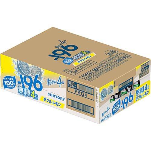 196 イチキューロク 無糖 ダブルレモン 4％ ( 350ml×24本 ) 196
