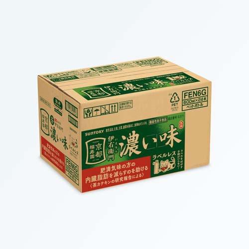 伊右衛門 濃い味 ラベルレス 機能性表示食品 ( 600ml×24本 )/ : 爽快