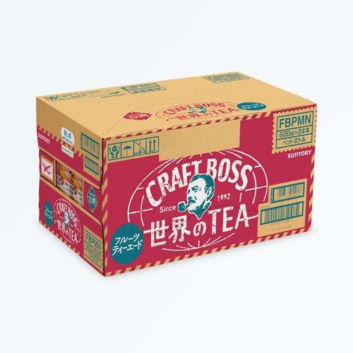 クラフトボス 世界のTEA フルーツティーエード ( 600ml×24本 )/ BOSS