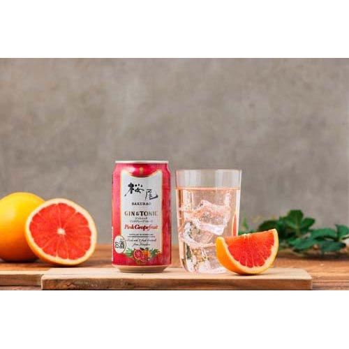桜尾 GIN ORIGINAL ジントニック ピンクグレープフルーツ ( 350ml×24本