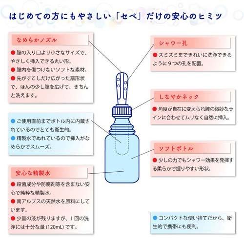 プチシャワー・セペ 業務用 ( 120ml*90本入 )/ セペ 使い捨てビデ