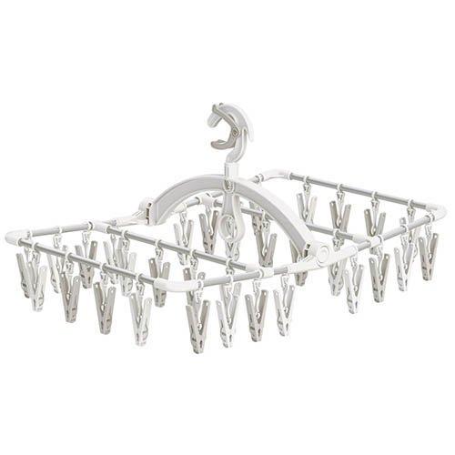 ラクMAXアルミ角ハンガー長ピンチ32P ( 1個 )/ TOWA(東和産業) : 爽快