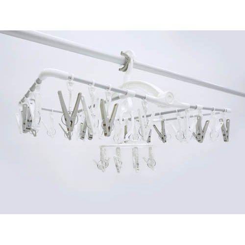 ラクMAXアルミ角ハンガー長ピンチ32P ( 1個 )/ TOWA(東和産業) : 爽快