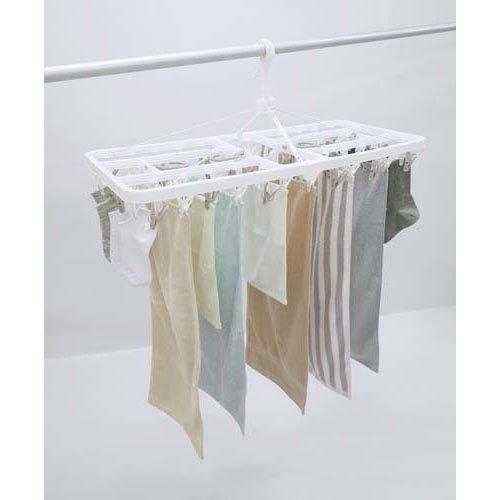 東きわさま専用⭐︎美品⭐︎n-line Precious 大きいサイズ　洗える パン パッとるピンチ角ハンガー ピンチ60個付き ホワイト ( 1個 )/ TOWA