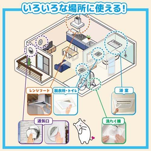 東洋アルミ パッと貼るだけ深型用フィルター60cm 換気扇フィルター ( 3