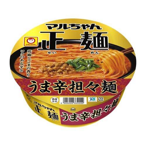 マルちゃん正麺 カップ うま辛担々麺 ケース ( 126g*12個入 )/ : 爽快