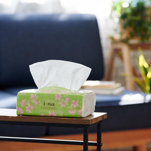 エリエール i：na(イーナ) ティシュー ソフトパック ( 400枚(200組)*6