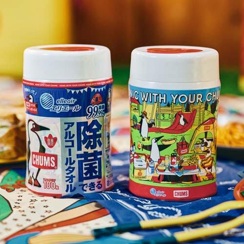 企画品)エリエール 除菌できるアルコールタオル チャムスコラボ ( 100