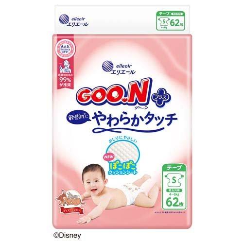 グーンプラス 敏感肌にやわらかタッチ テープ Sサイズ ディズニー ( 62