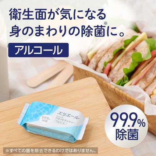 エリーエール　ウエットティッシュ　６個　 エリエール ポケットウエットティシュー 除菌アルコールタイプ ( 7枚入