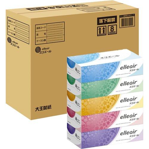 elleair エリエールボックスティッシュ エリエール ティシュー ( 180組×5個入 )/ ティッシュ ) : 爽快ドラッグ