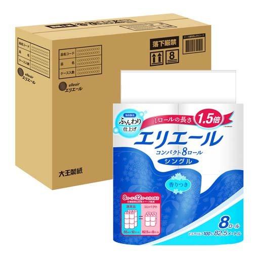 エリエール トイレットペーパー 1.5倍巻 シングル コンパクトケース品