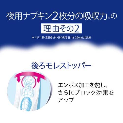 エリス 朝まで超安心360 特に多い日の夜用 羽つき ( 18枚入 )/ elis