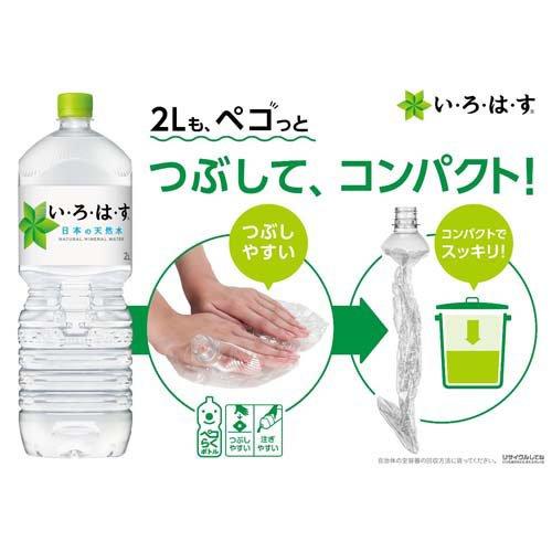 い・ろ・は・す 天然水 PET ラベルレス ( 2000ml*8本入 )/ いろはす(I